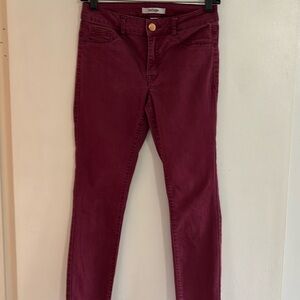 Refuge burgundy skinny pants size 2‎